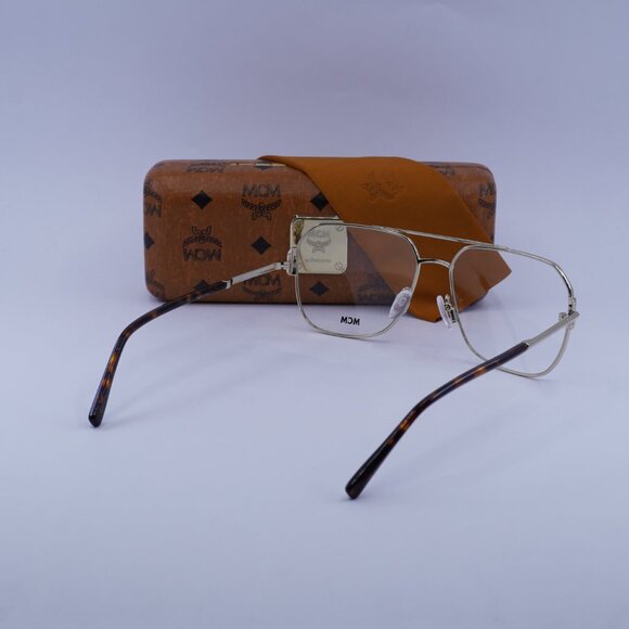 MCM MW5007 032 Aviator Eyeglasses - Gold/Havana 57mm - Picture 10 of 10